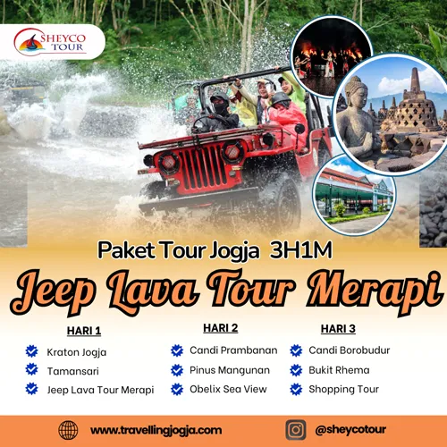 jogja 3 hari jeep lava tour-merapi