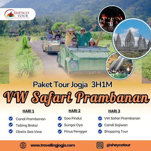 jogja 3 hari vw safari prambanan